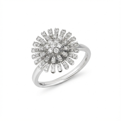 18K Gold & Diamond Ring For Women R0235OMYD0004