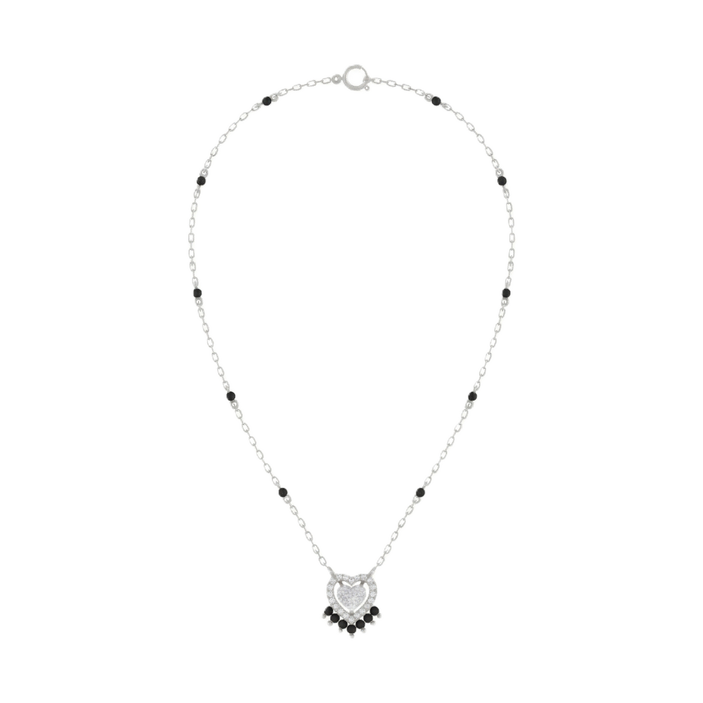 Gold & Diamond Heart Mangalsutra For Women KRC50167