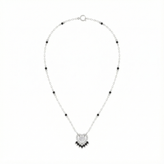 18K Gold & Diamond Heart Mangalsutra For Women KRE90096