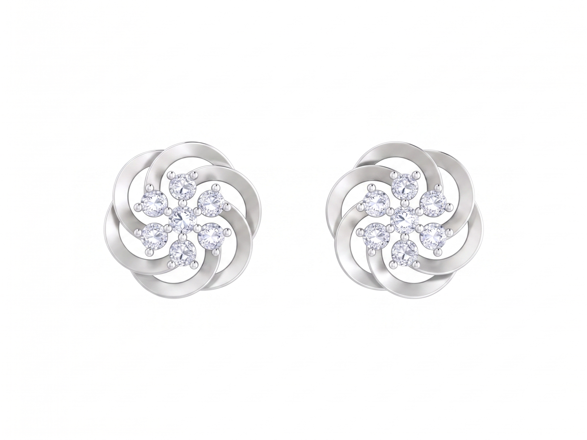 White Gold Diamond Earring | under 40k 