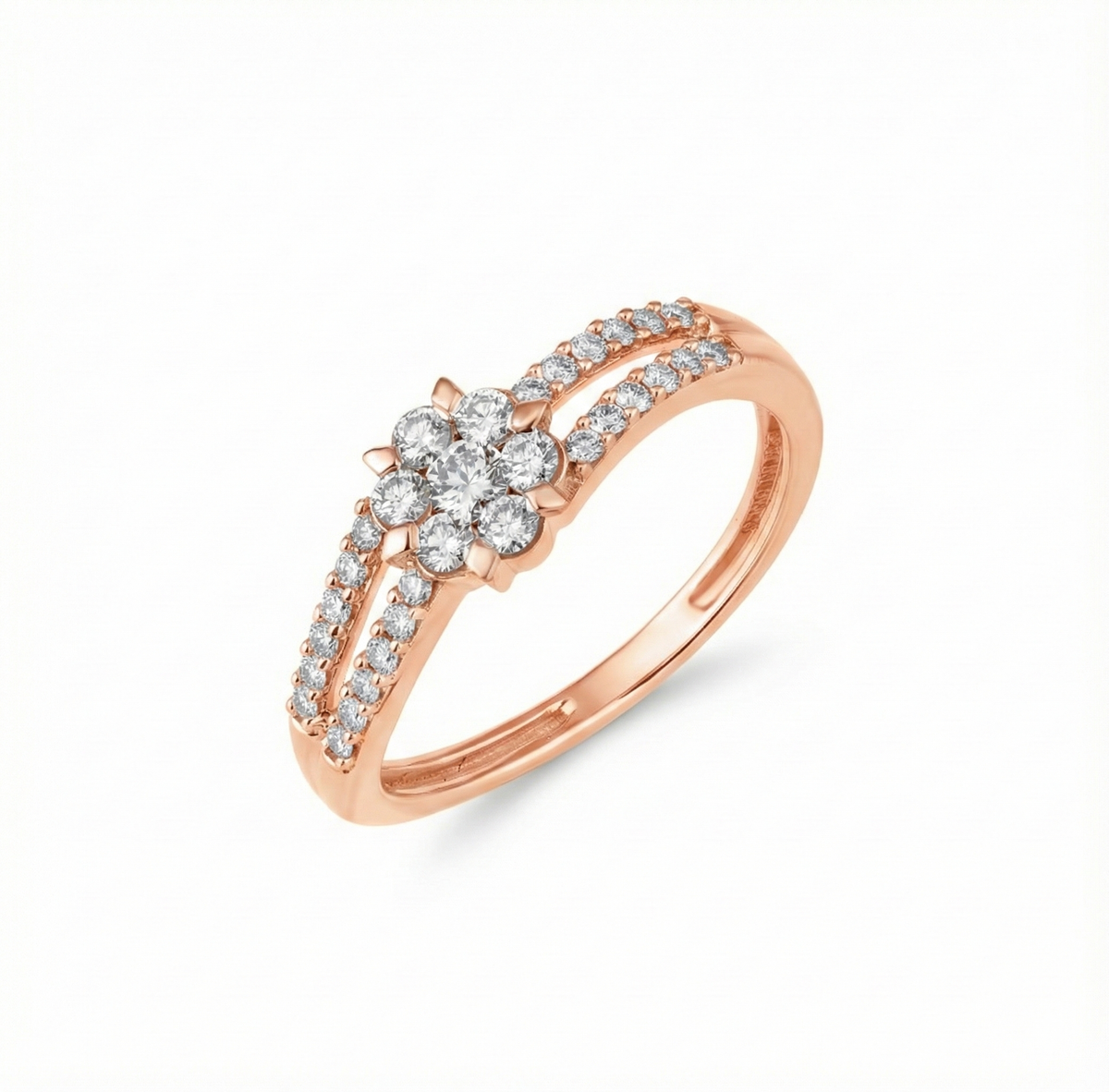 18K Gold & Diamond Ring For Women R5003MYD0001