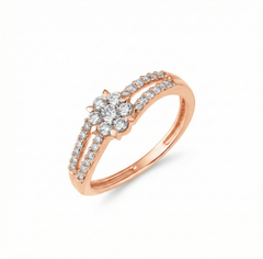 18K Gold & Diamond Ring For Women R5003MYD0001