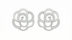 18K Gold & Diamond Women Stud Earring KRA40129E