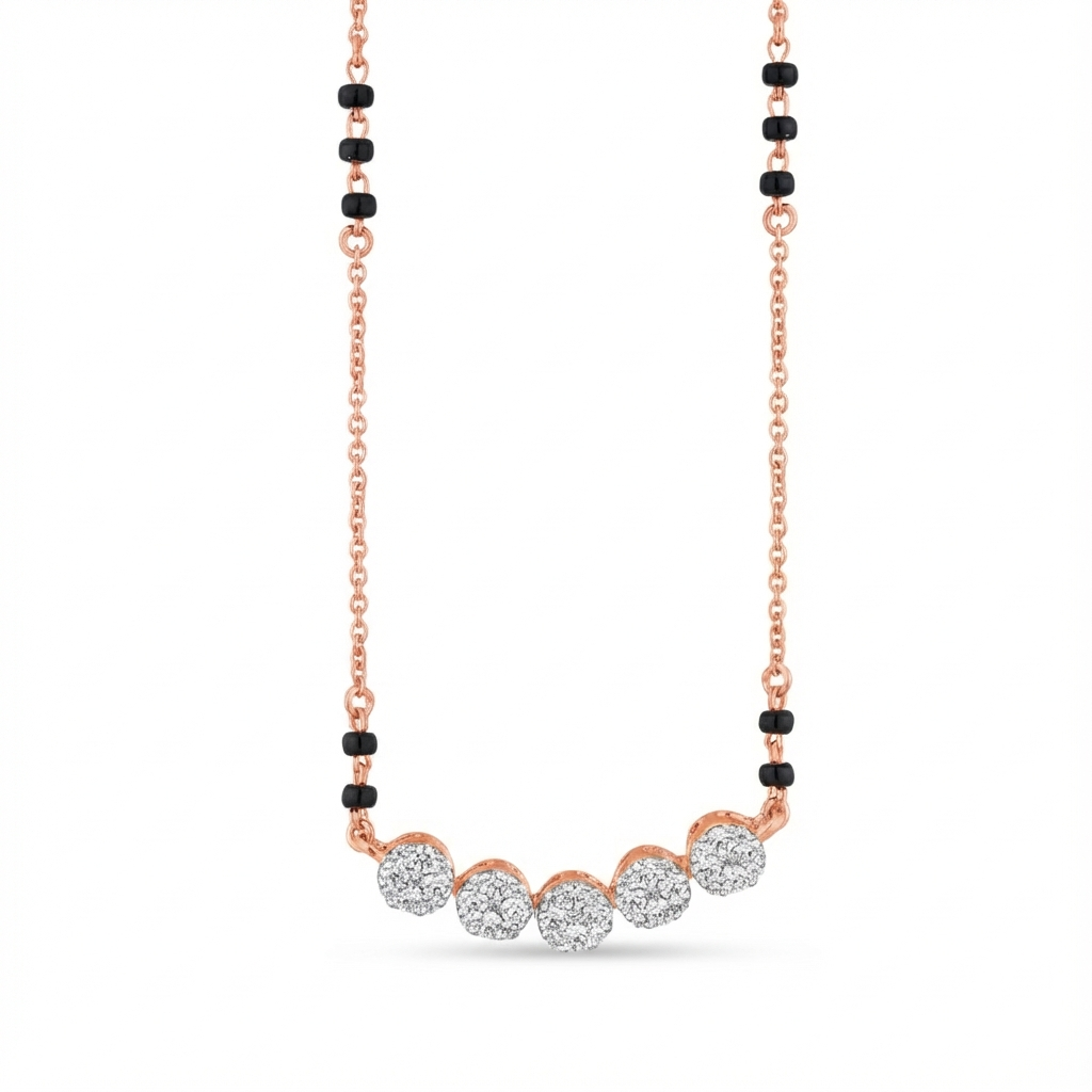 18K Gold & Diamond Mangalsutra For Women MT6133AZYD0002
