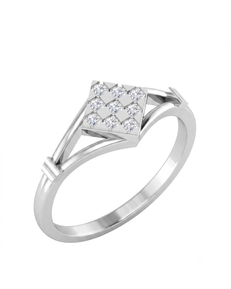 Gold & Diamond Engagement Ring For Women KRC10273