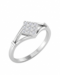 Gold & Diamond Engagement Ring For Women KRC10273