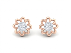 18K Gold & Diamond Women Stud Earring KRK40119E