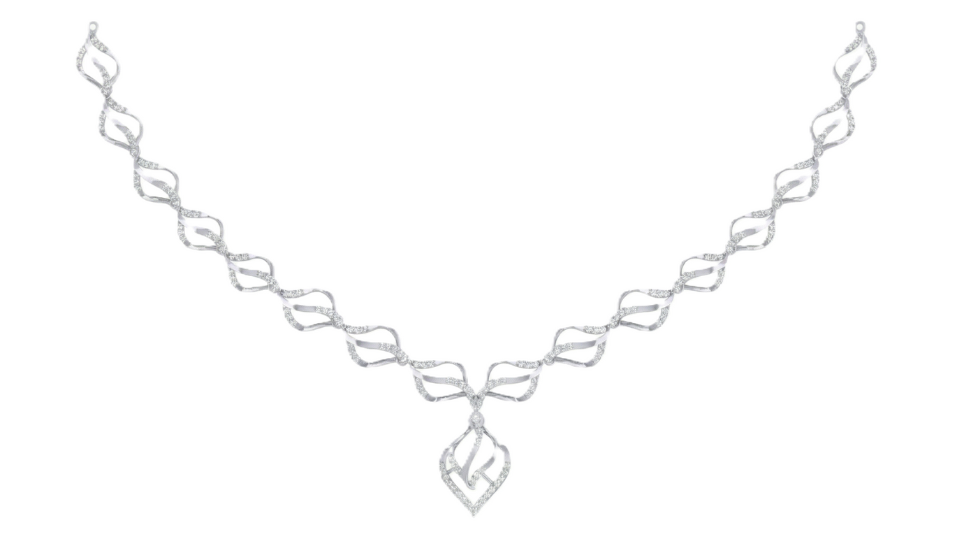 Gold & Diamond Lightweight Necklace Set KRC60136