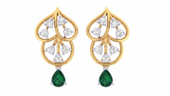 Yellow Gold Diamond Earring | under 40k 