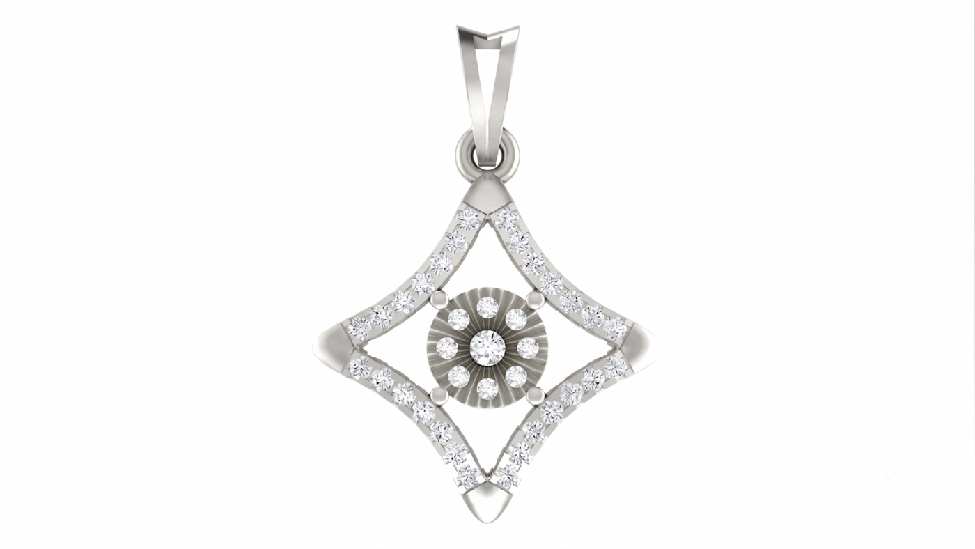 Gold & Diamond Partywear PENDANT SET KRC40732