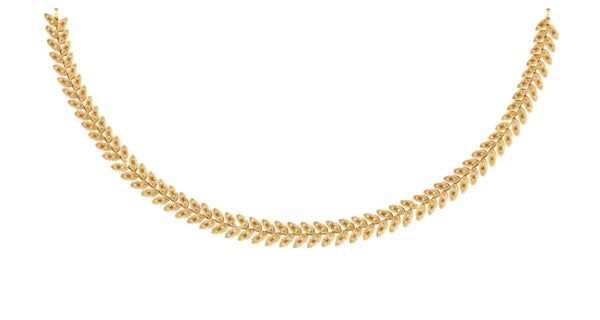 Gold & Diamond Modern Necklace Set KRC60145N