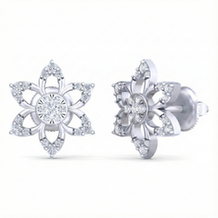 18K Gold & Diamond Women Engagement Earring KRB40079E