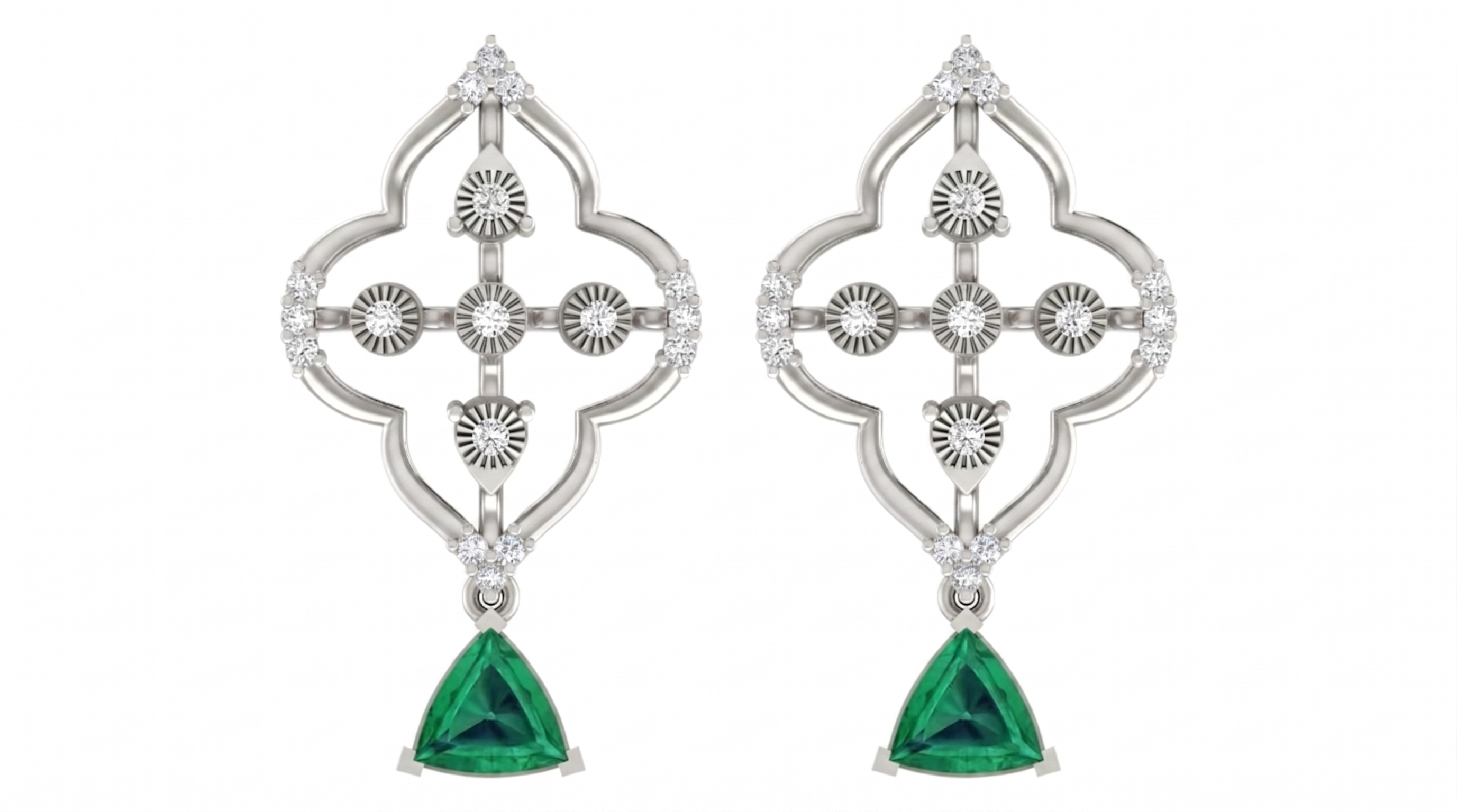 White Gold Diamond Earring | under 40k 