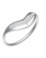 18K Gold & Diamond Dailywear Ring For Women KRB10087-A