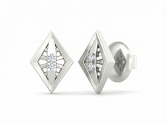 18K Gold & Diamond Women Stud Earring KSK062