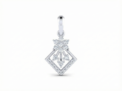 18K Gold & Diamond Floral Pendant Set KRK40196P