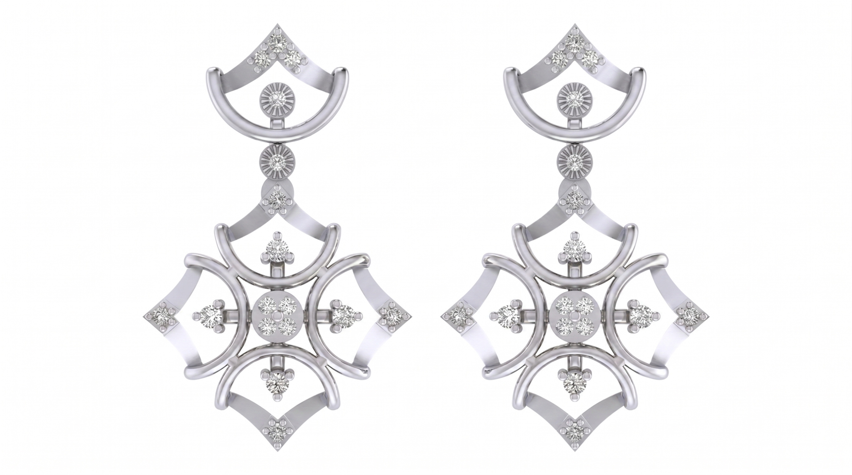 White Gold Diamond Earring | under 40k 