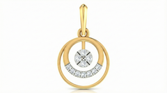 18K Gold & Diamond Dailywear Pendant Set KRA40161P