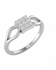 Gold & Diamond Engagement Ring For Women KRC10275
