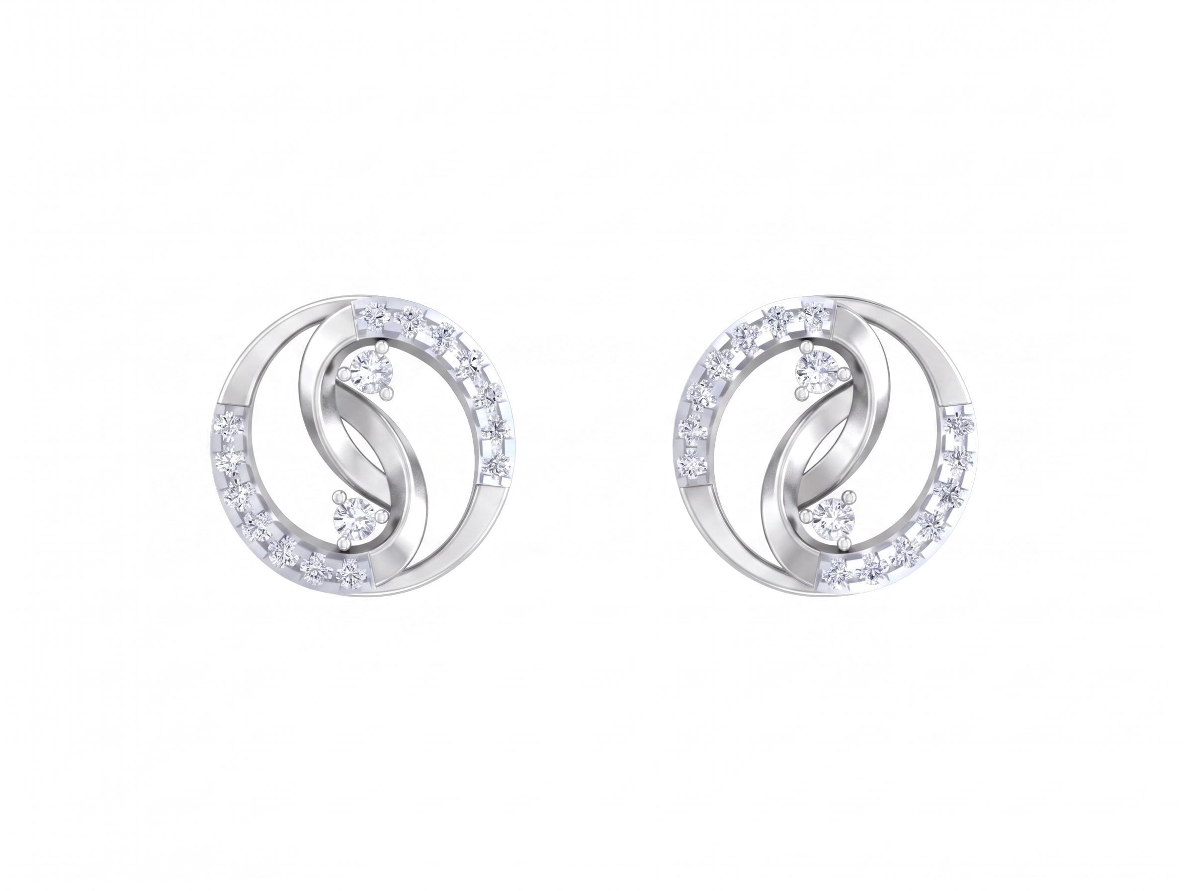 White Gold Diamond Earring | under 40k 