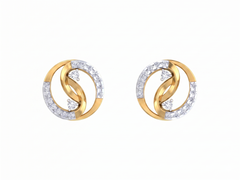 Yellow Gold Diamond Earring | under 40k 