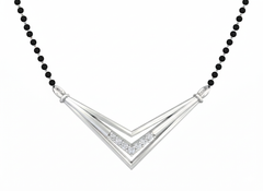 18K Gold & Diamond Beaded Mangalsutra For Women KSK191