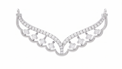Gold & Diamond Bridal Floral Mangalsutra For Women KRC50168