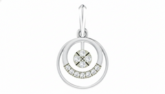 18K Gold & Diamond Dailywear Pendant Set KRA40161P