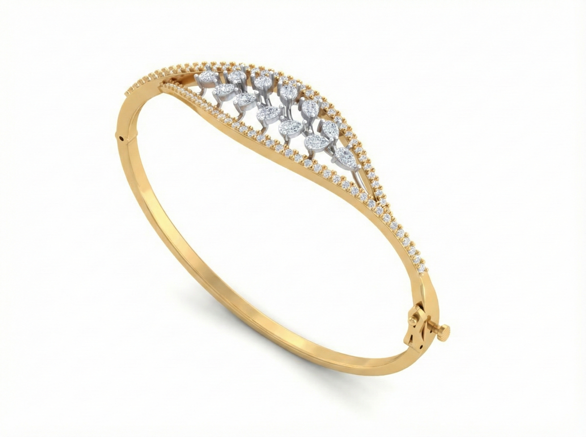 14K Gold & Diamond Women Bracelet KFK70033