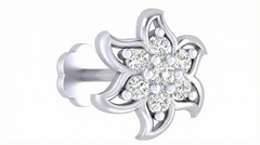 18K Gold & Diamond Stud Nose Pin KRA50287