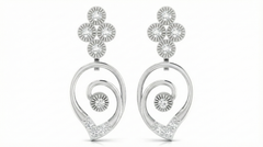 14K Gold & Diamond Women Dangler Earring KRA44175E