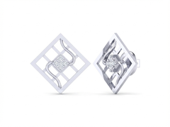 18K Gold & Diamond Women Stud Earring KSK047