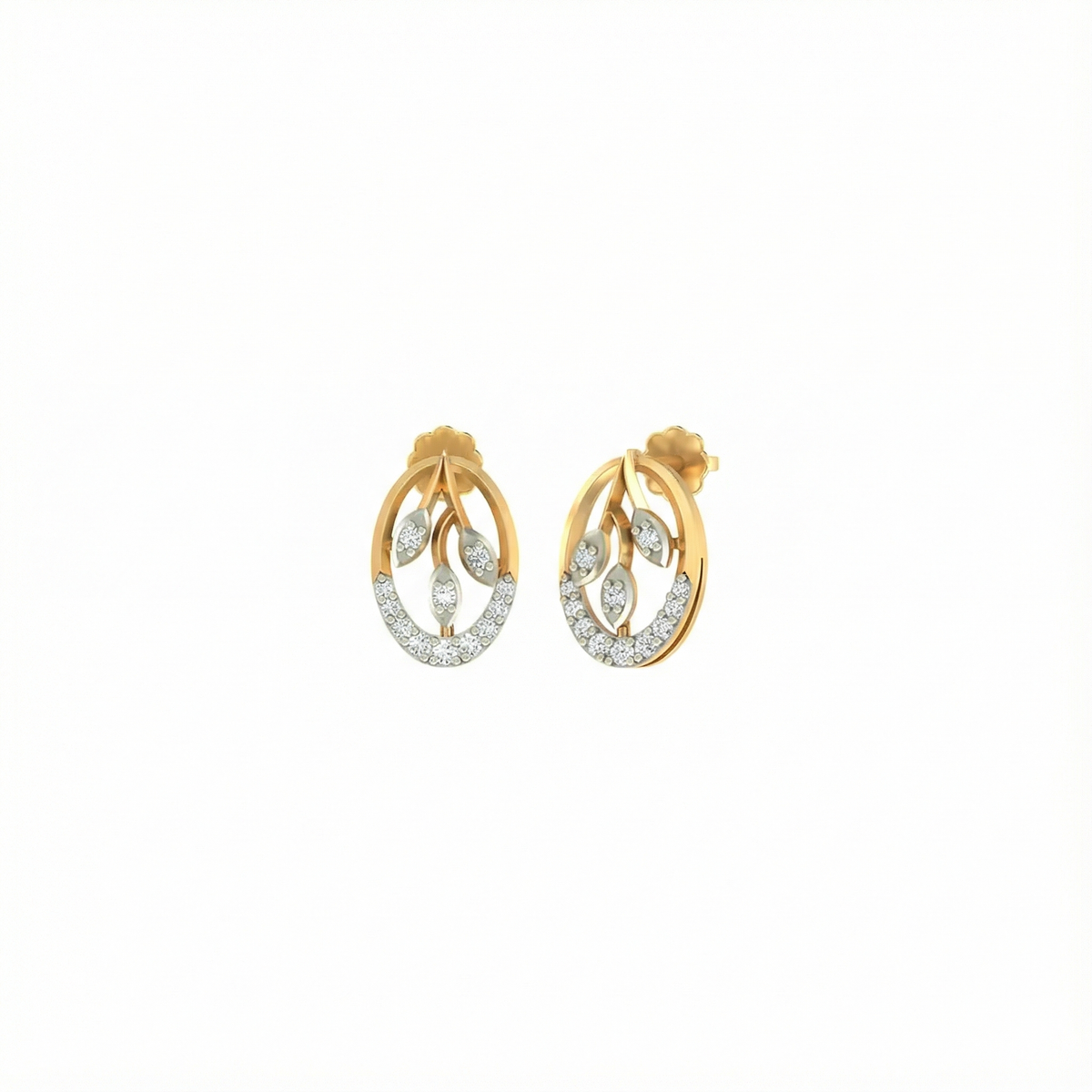 18K Gold & Diamond Earring For Women PER-34