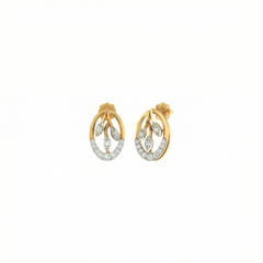18K Gold & Diamond Earring For Women PER-34