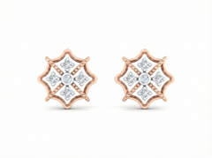 18K Gold & Diamond Women Earring Stud KRK40125E