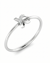 18K Gold & Diamond Dailywear Ring For Women KRB10470-A