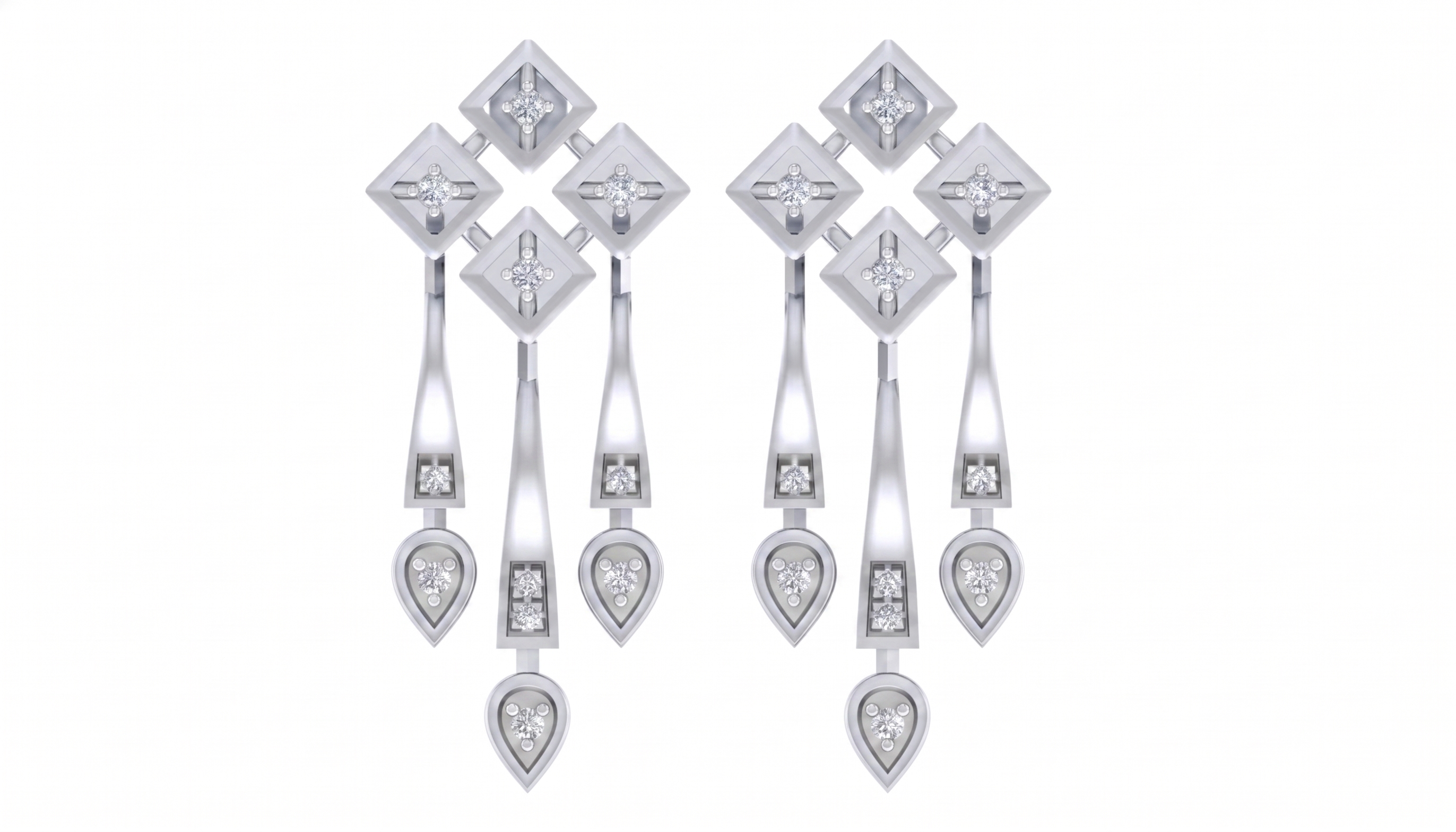 White Gold Diamond Earring | under 40k 