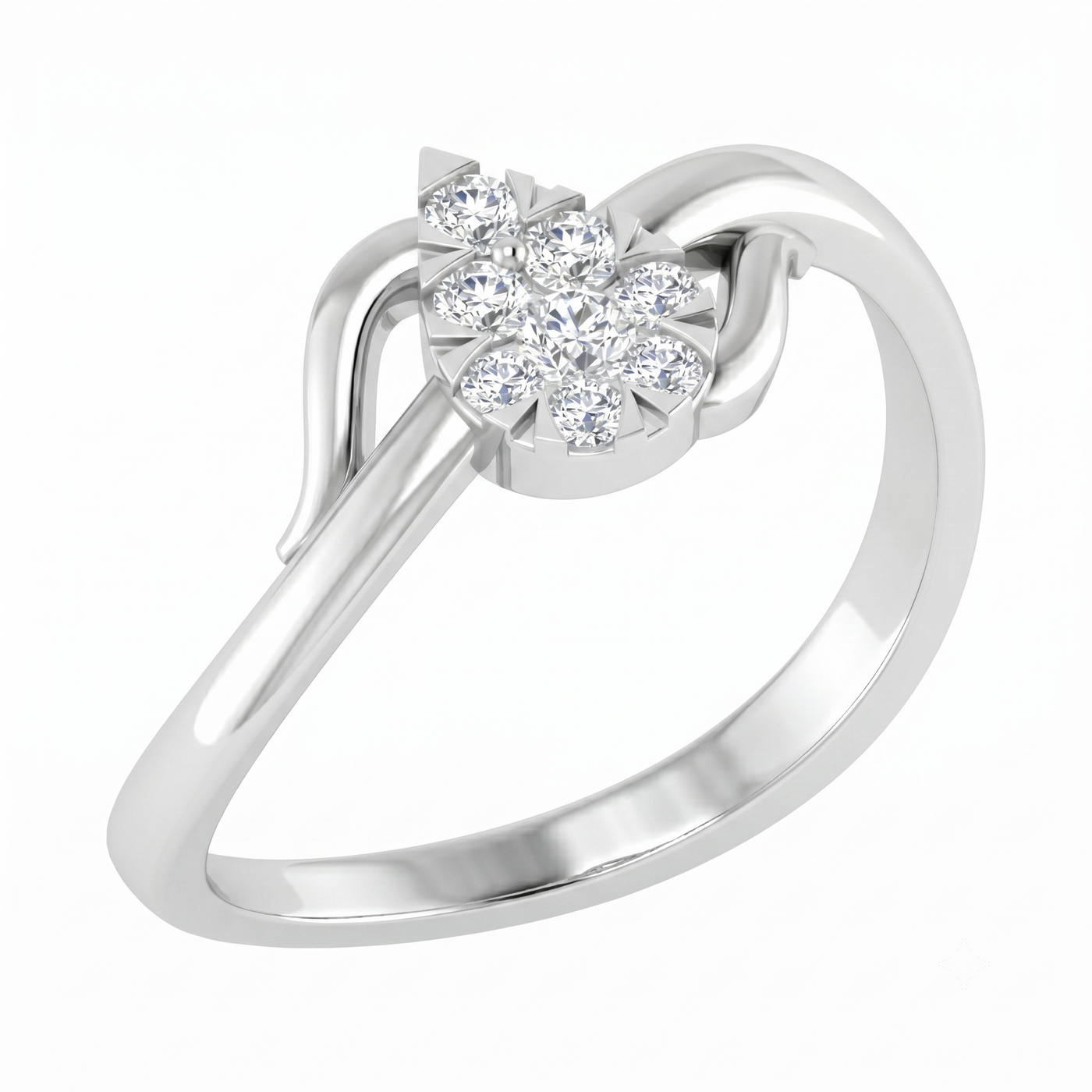Gold & Diamond Ring For Women KRC10268