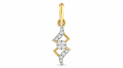 18K Gold & Diamond Dailywear Pendant Set KRA40135P