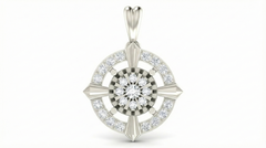 18K Gold & Diamond Floral PENDANT SET KRA40012P