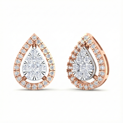 18K Gold & Diamond Women Stud Earring KRB40027E