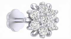 18K Gold & Diamond Stud Nose Pin KRA50107