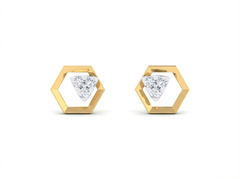 18K Gold & Diamond Women Stud Earring KRK30042