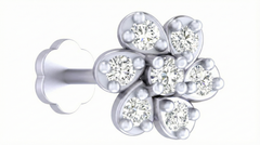18K Gold & Diamond Stud Nose Pin KRA50285