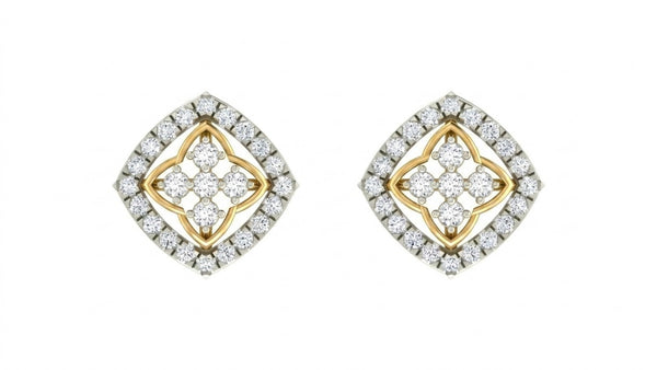 Gold & Diamond Elegant Stud Women Earring KRC40744E
