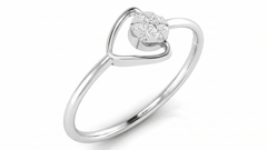 18K Gold & Diamond Dailywear Ring For Women KRA10544