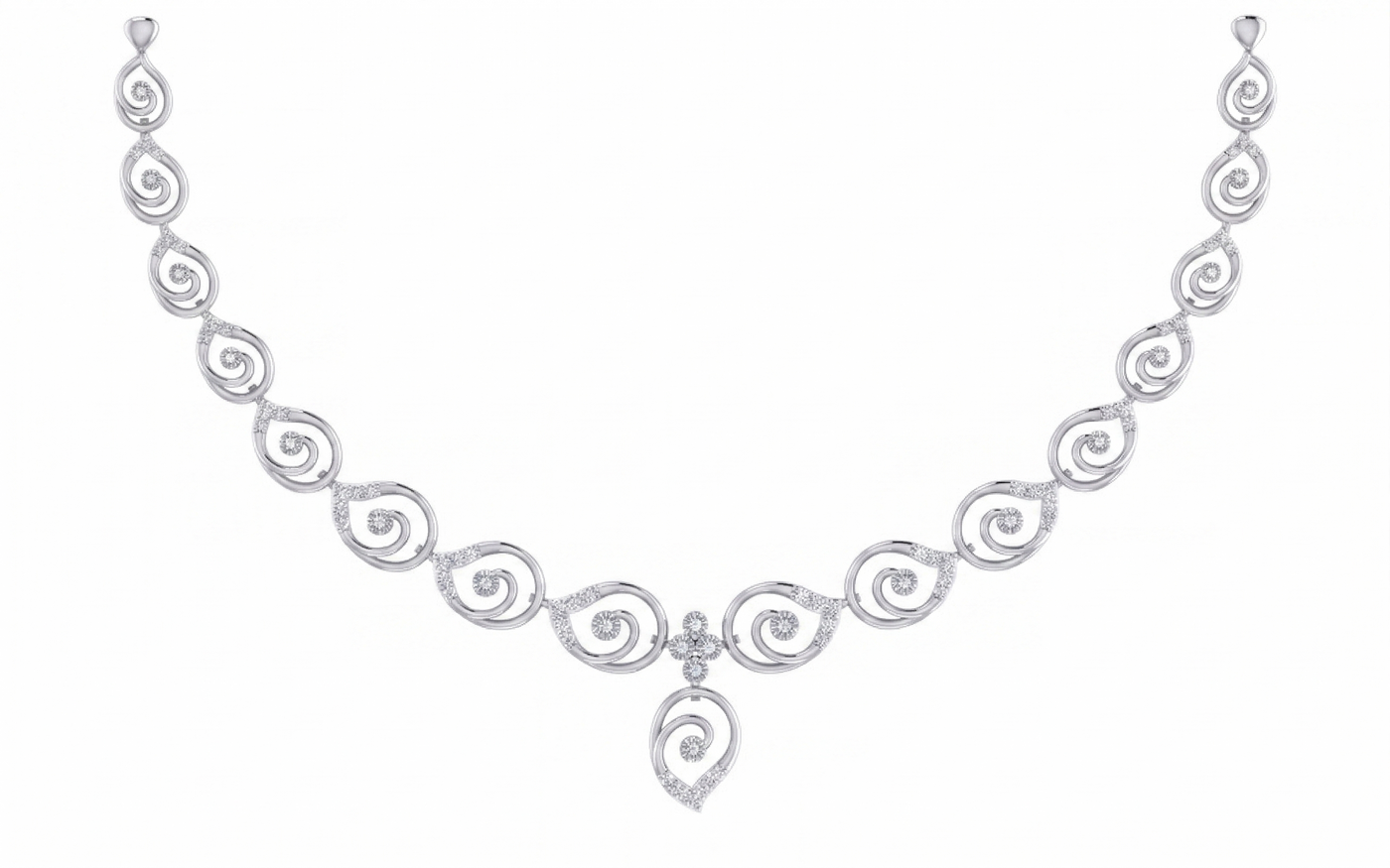 Gold & Diamond Women Lightweight Necklace Set KRC60125