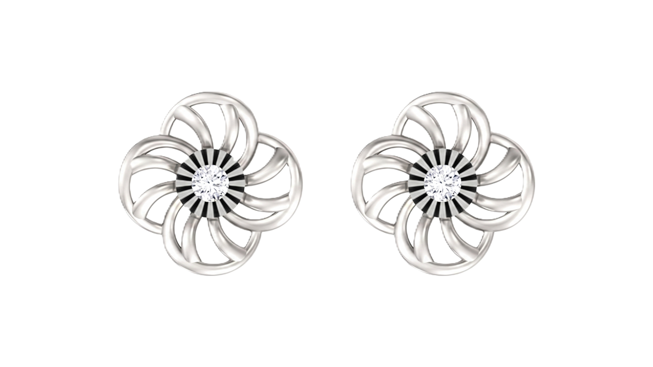 White Gold Diamond Earring | under 40k 