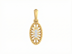 18K Gold & Diamond Dailywear Pendant Set KSK131