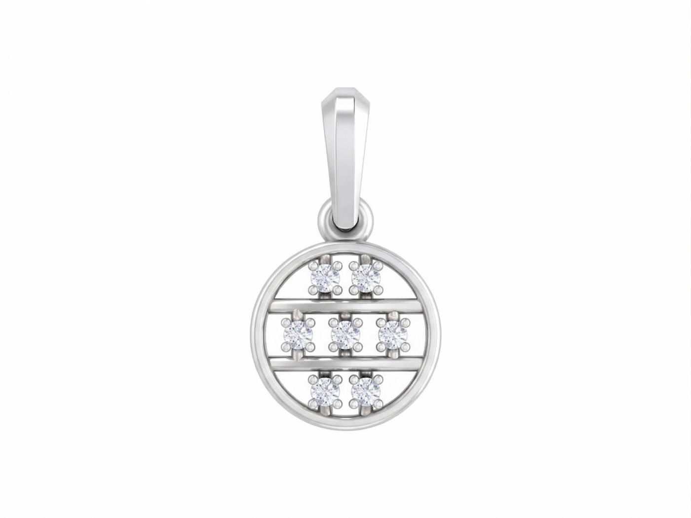 Gold & Diamond Round-Shaped Pendant Set KRB40209
